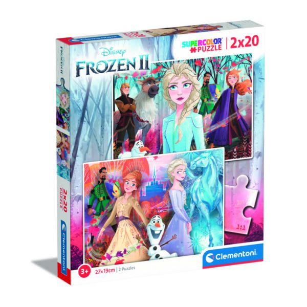 2 Puzzle da 20 pezzi - Frozen 2