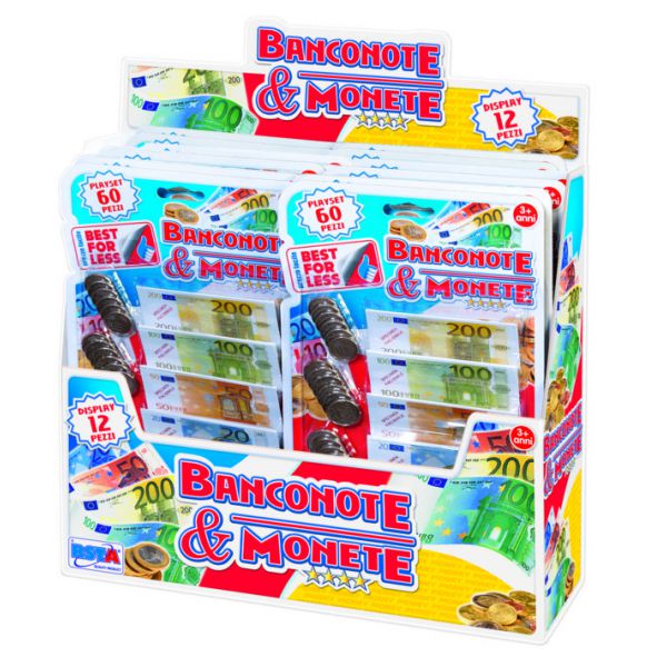 Banknotes &amp; Coins - Playset 60 Pieces