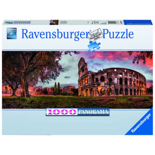 1000 Piece Panorama Puzzle - Colosseum at Sunset