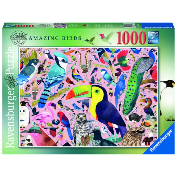 1000 Piece Puzzle - Incredible Birds