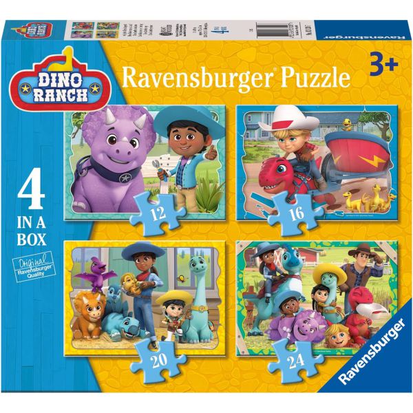 4 Puzzle in 1 - Dino Ranch