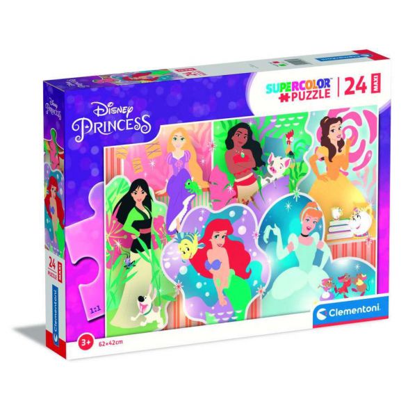 Puzzle da 24 Pezzi Maxi - Principesse Disney