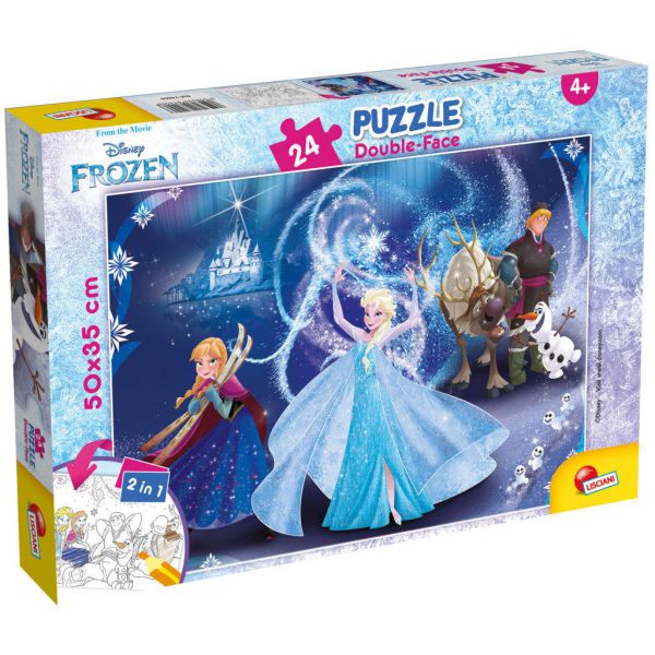 Puzzle da 24 Pezzi Double Face Plus - Frozen