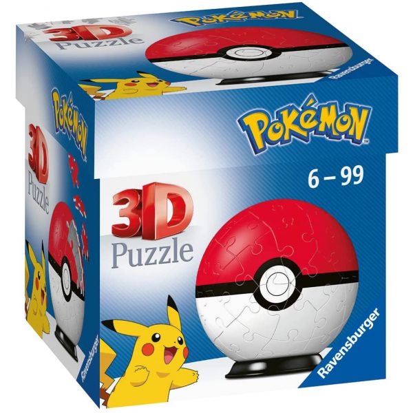  Puzzle da 54 Pezzi 3D - Pokémon: Poké Ball