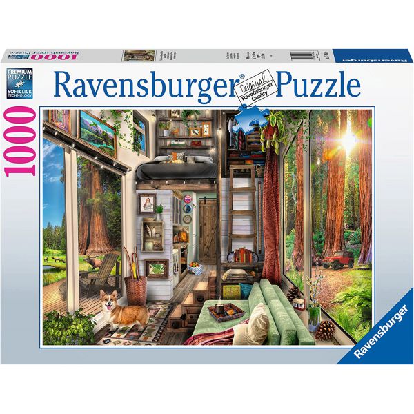 1000 Piece Jigsaw Puzzle - Little House in the Redwoods
