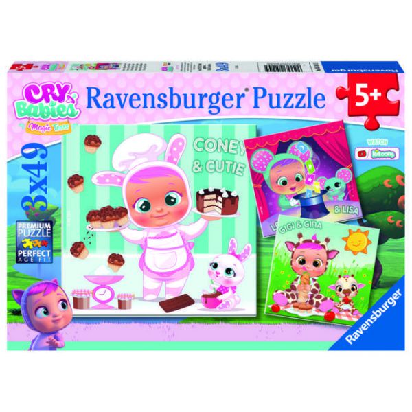 3 49 Piece Puzzles - Cry Babies