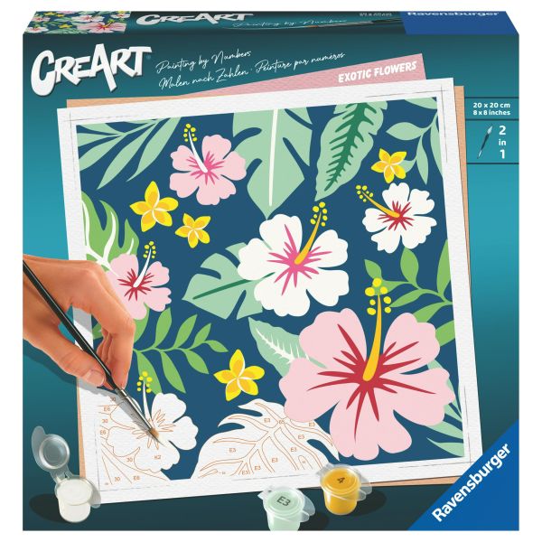CreArt Serie Trend quadrati - Exotic Flowers