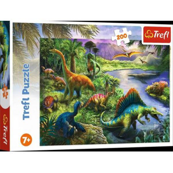 Puzzles - "200" - Predatory dinosaurs / Trefl