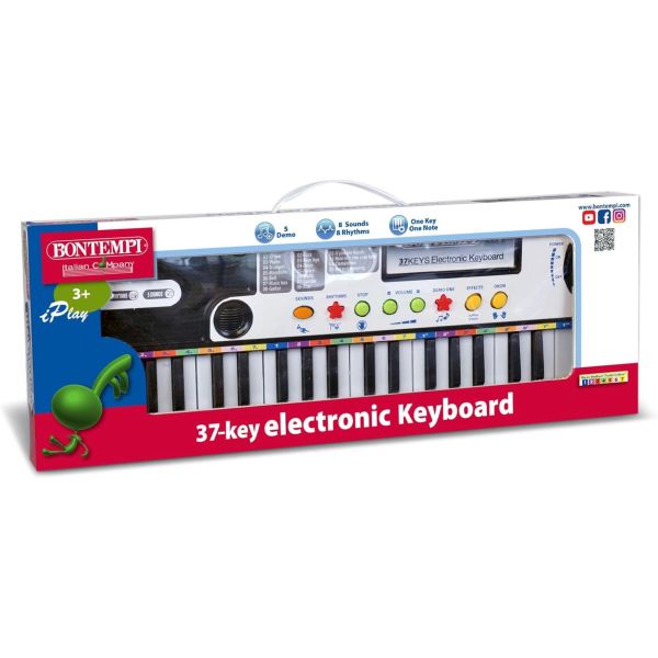 37-key midi pitch electronic keyboard with microphone