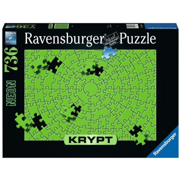 881 Piece Puzzle - Krypt: Neon Green