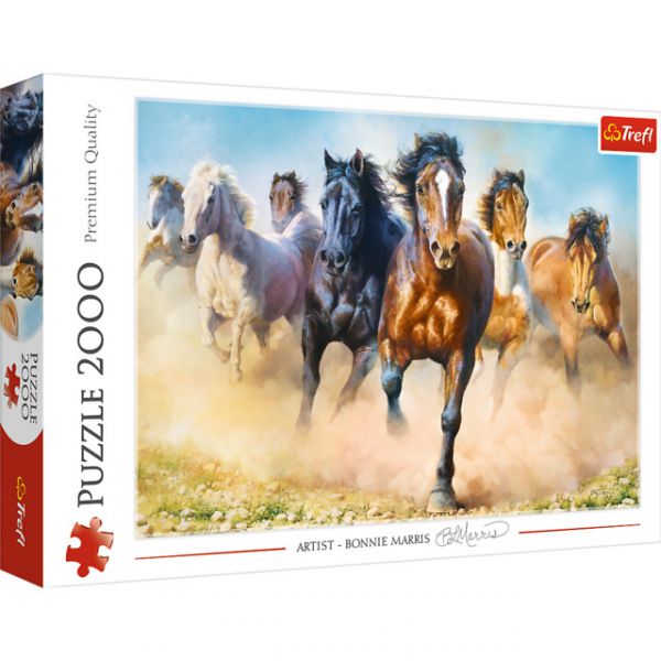 Puzzle da 2000 Pezzi - Galloping Herd of Horses