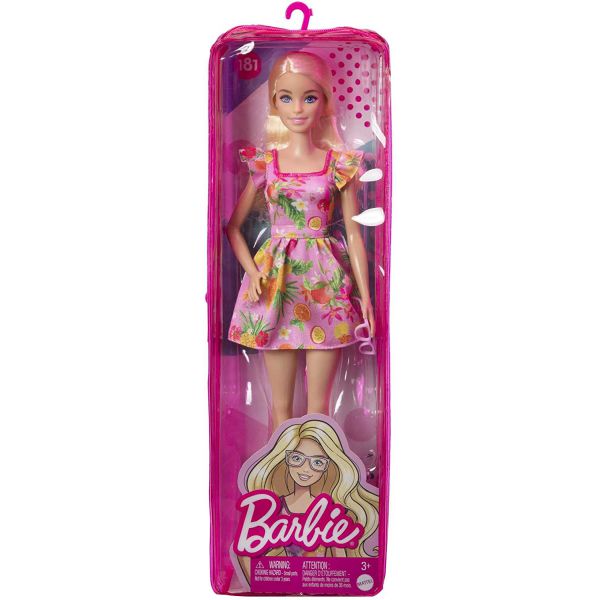 Barbie - Fashionistas: Bionda con Abito Fantasia Frutta