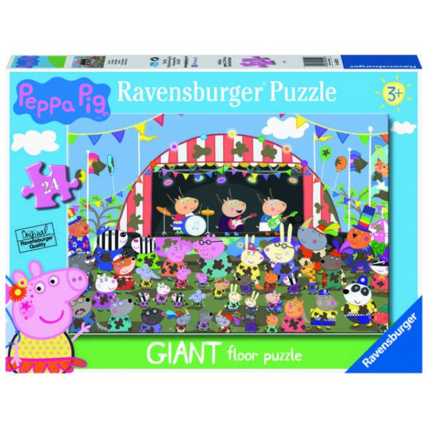 24 Piece Giant Floor Puzzle - Peppa Pig Family Celebrations