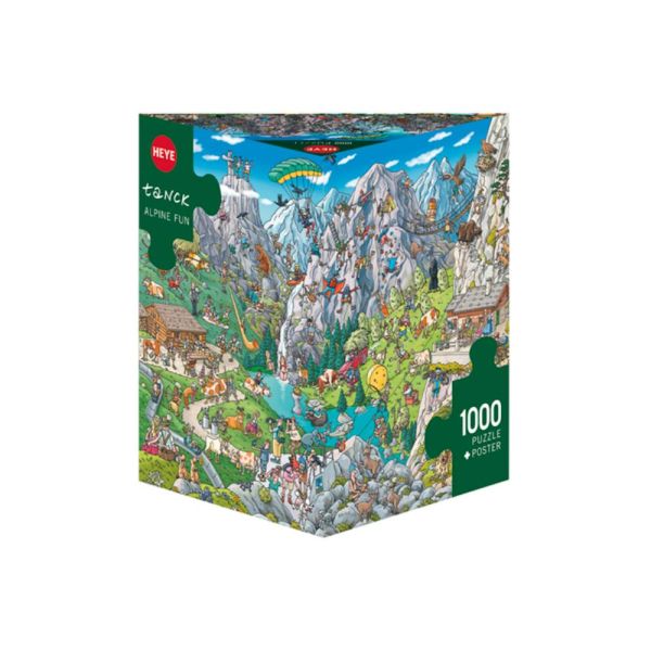 Puzzle 1000 pz Triangolare - Alpine Fun, Tanck