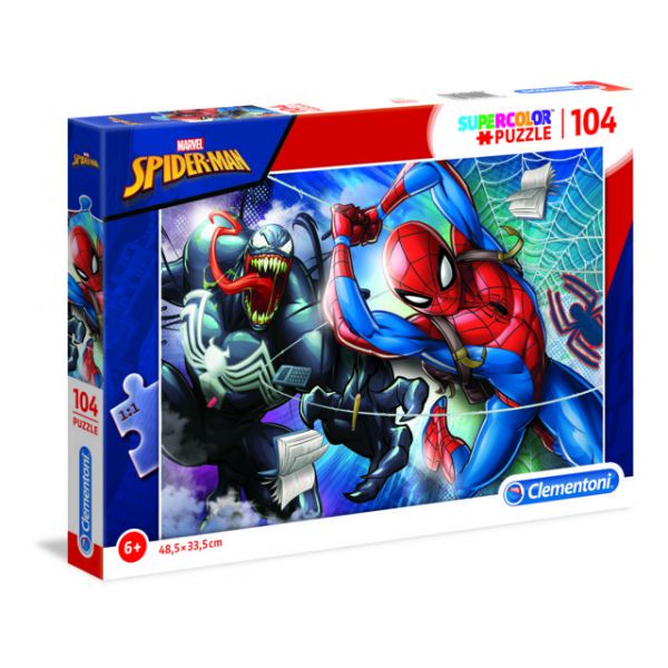 Puzzle da 104 pezzi - Supercolor: Spider-Man