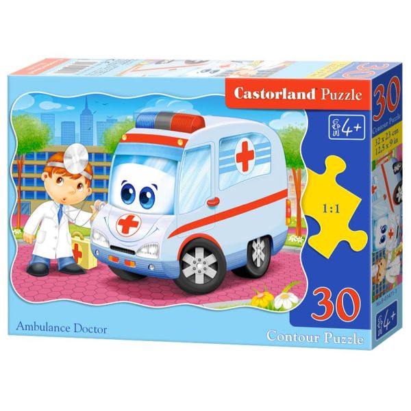 Puzzle da 30 Pezzi - Dottore dell'Ambulanza