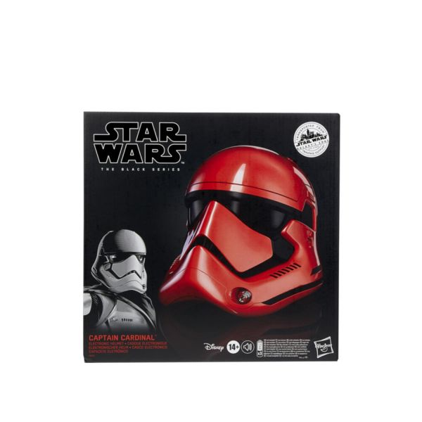 Hasbro Star Wars The Black Series Galaxy&#39;s Edge, Captain Cardinal Electronic Helmet, Role Play Item, for Ages 14 and Up