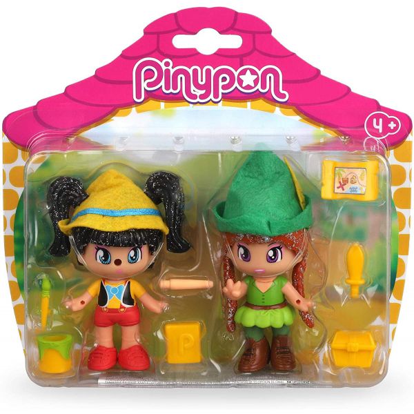 Pinypon - Protagonisti delle Fiabe: Pack Pinocchio e Peter Pan
