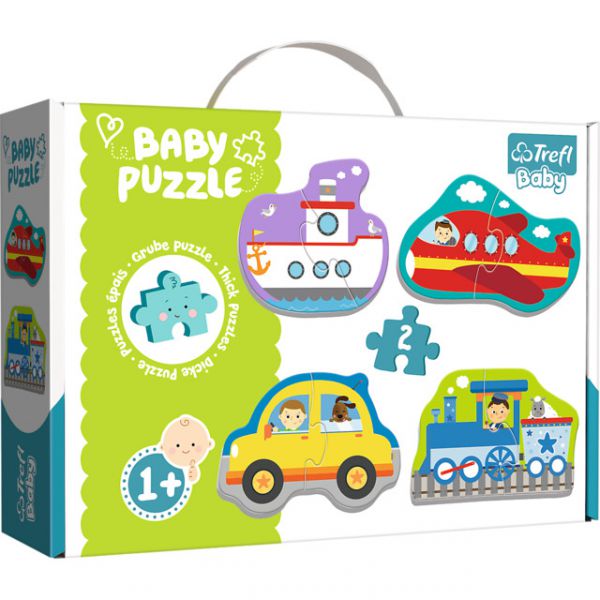4 Puzzle in 1 - Baby Classic: Trasporti