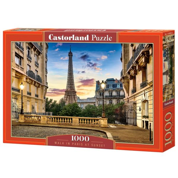 Puzzle da 1000 Pezzi - Passeggiata a Parigi al Tramonto