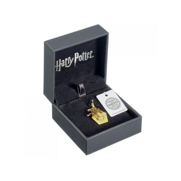 Sterling silver chocolate Frog clip charm with Crystal - Harry Potter