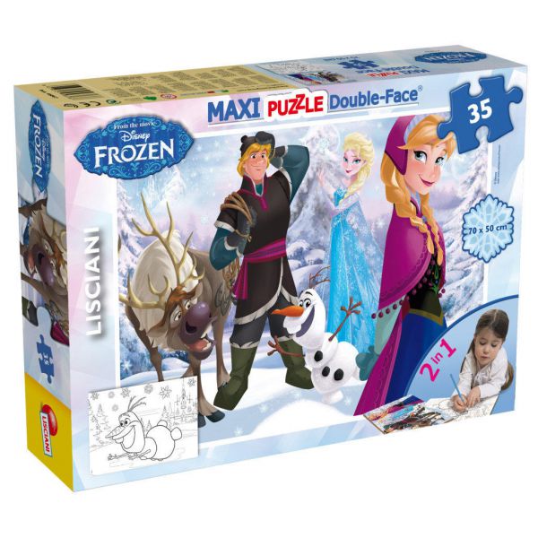 DISNEY PUZZLE DF MAXI FLOOR 35 FROZEN PLAYING ON THE ICE