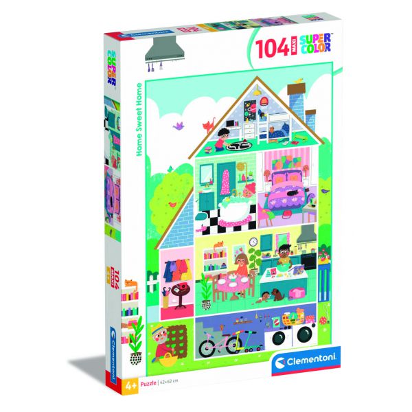 Puzzle da 104 Pezzi Maxi -  Home Sweet Home