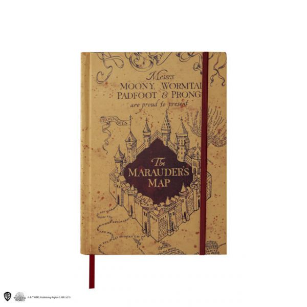Quaderno e piccola replica della mappa del malandrino - Harry Potter