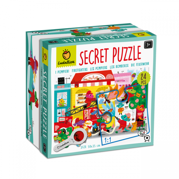 Puzzle da 24 Pezzi - Secret Puzzle: I pompieri