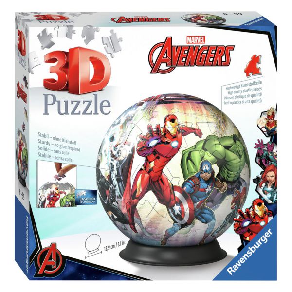 Puzzle 3D da 72 Pezzi - Puzzle Ball Avengers