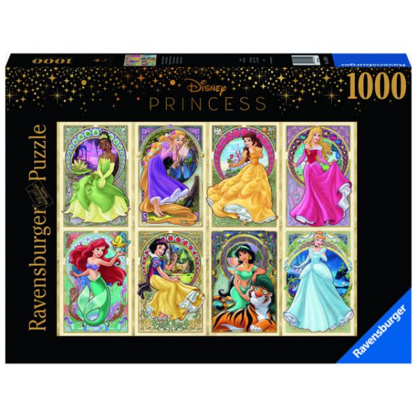 1000 Piece Puzzle - Disney Princess: Art Nouveau Princesses