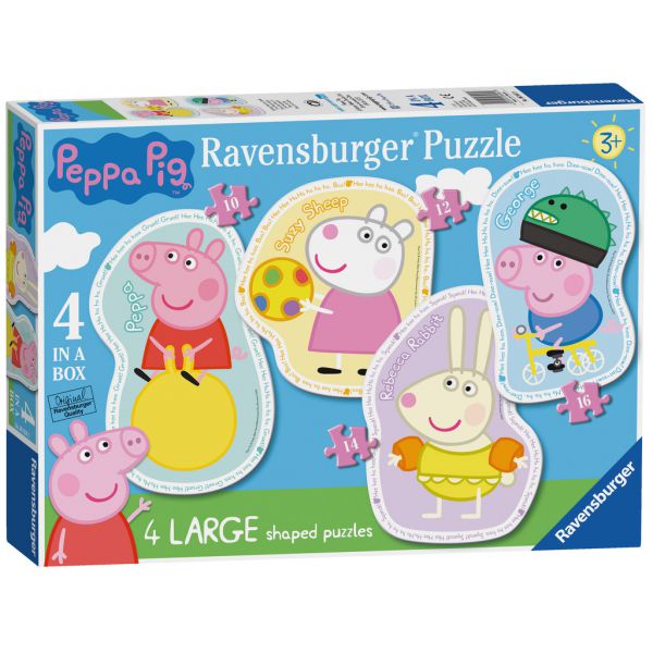 4 in 1 Shaped Puzzles - Peppa Pig