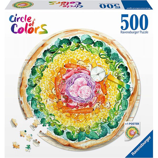 Puzzle da 500 Pezzi - Circle of Colors: Pizza