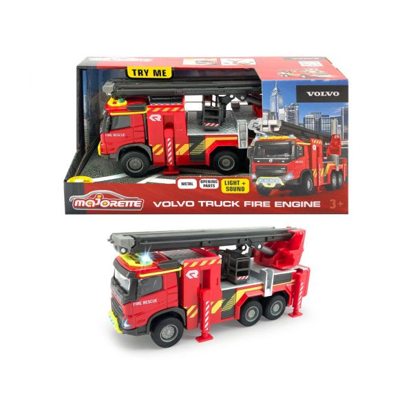 Majorette Grand Series Volvo FMX Fire Truck, lights and sounds, cm.19