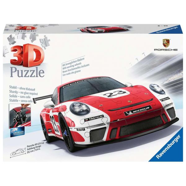 Puzzle da 152 Pezzi 3D - Porsche 911 GT3 Cup Salzburg 