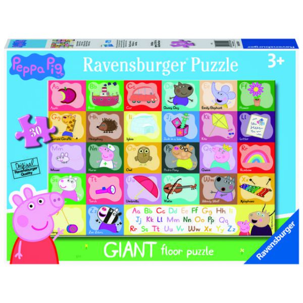 30 Piece Giant Floor Puzzle - The Alphabet with Peppa Pig