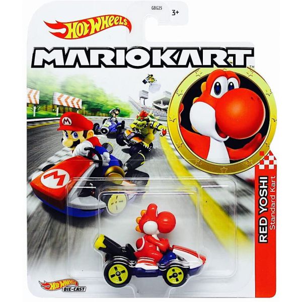 Hot Wheels - Mario Kart: Red Yoshi, Standard Kart