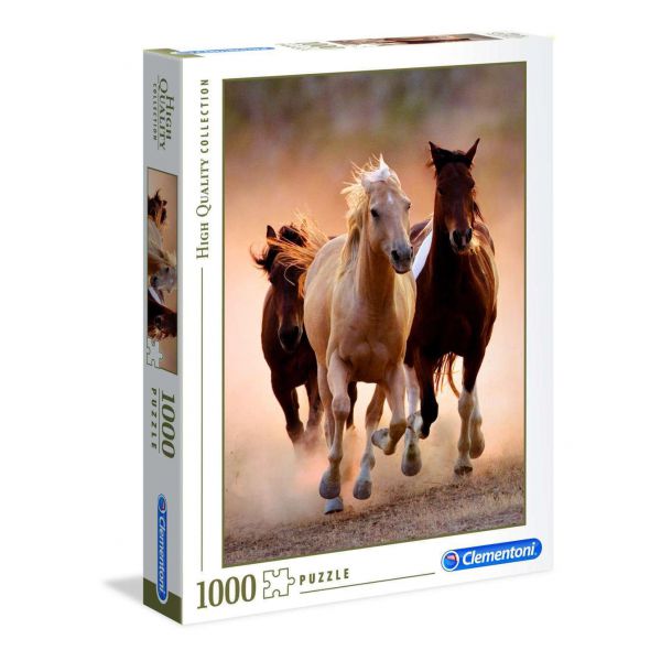 1000 Piece Puzzle - Running Horses