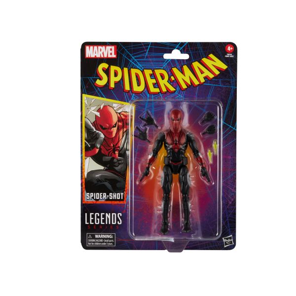 Marvel Legends - Personaggio 15 cm Spider-Man Spider-Shot