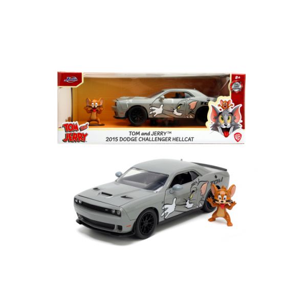 Tom &amp; Jerry 2015 Dodge Challenger 1:24 scale die-cast, with figure