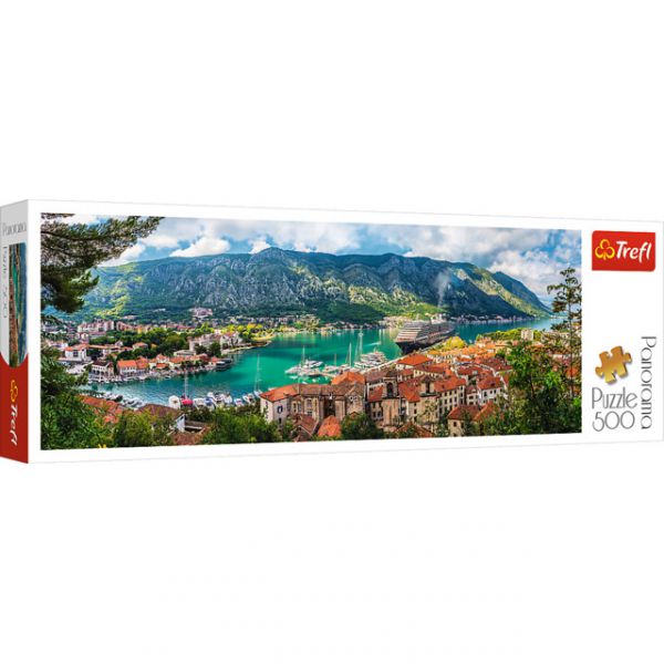 Puzzle da 500 Pezzi Panorama - Kotor, Montenegro