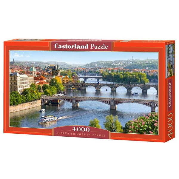 Puzzle da 4000 Pezzi - Ponti sulla Moldava a Praga