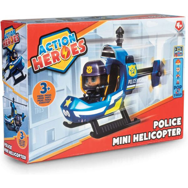 Action Heroes - Mini Police Helicopter