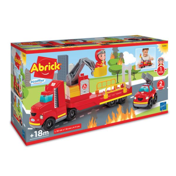 Abrick Fire Truck with 1 figure and 1 vehicle