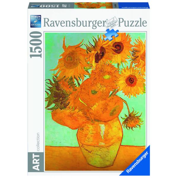 Puzzle da 1500 Pezzi - Van Gogh: Vaso con Girasoli