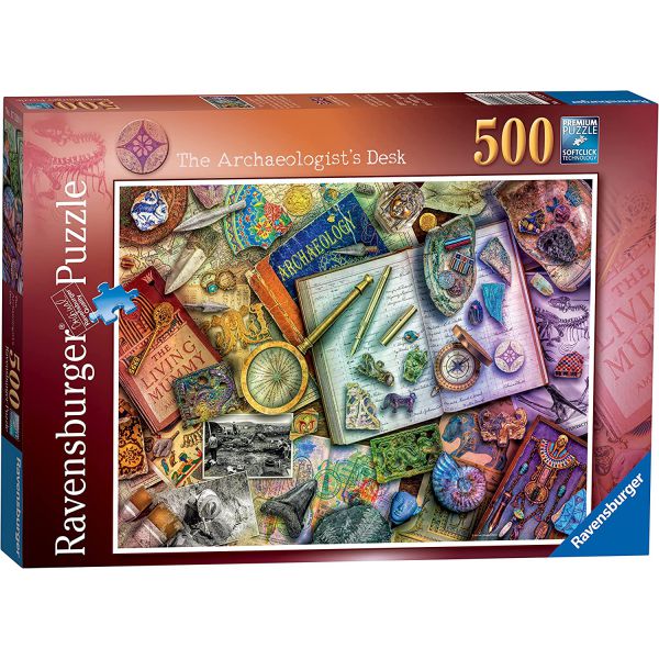 500 Piece Jigsaw Puzzle - The Archaeologist&#39;s Desk
