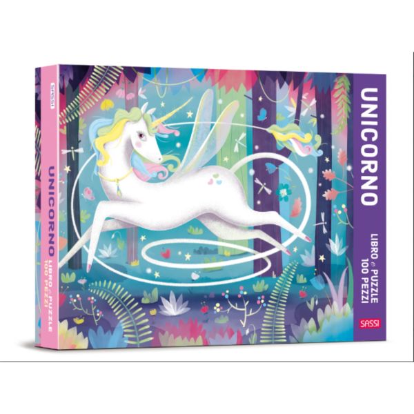 Libro Puzzle da 100 Pezzi - Unicorno