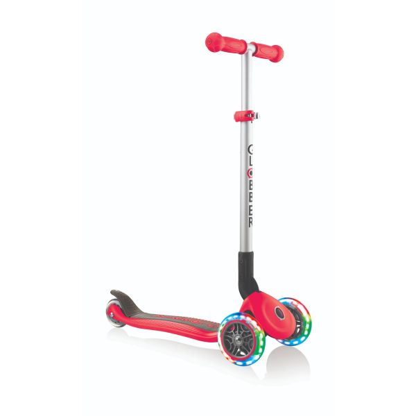 Primo Foldable Lights Scooter - Red