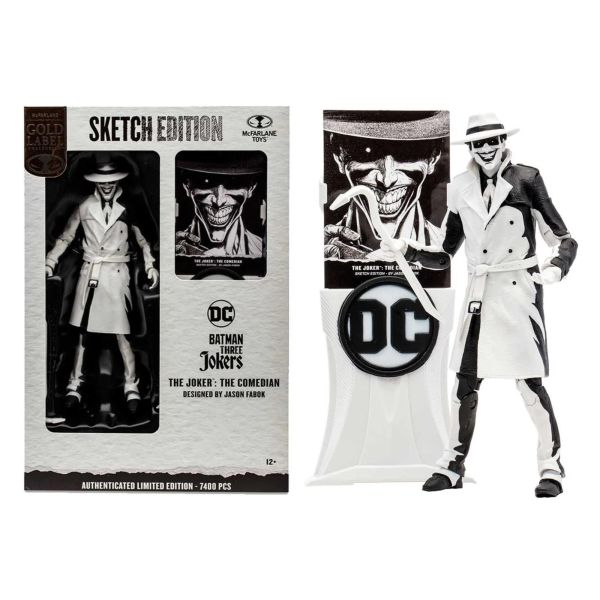 DC Multiverse - Personaggio 18cm Sketch Edition: Joker The Comedian (Edizione Limitata)
