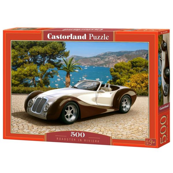 500 Piece Puzzle - Roadster on the Riviera